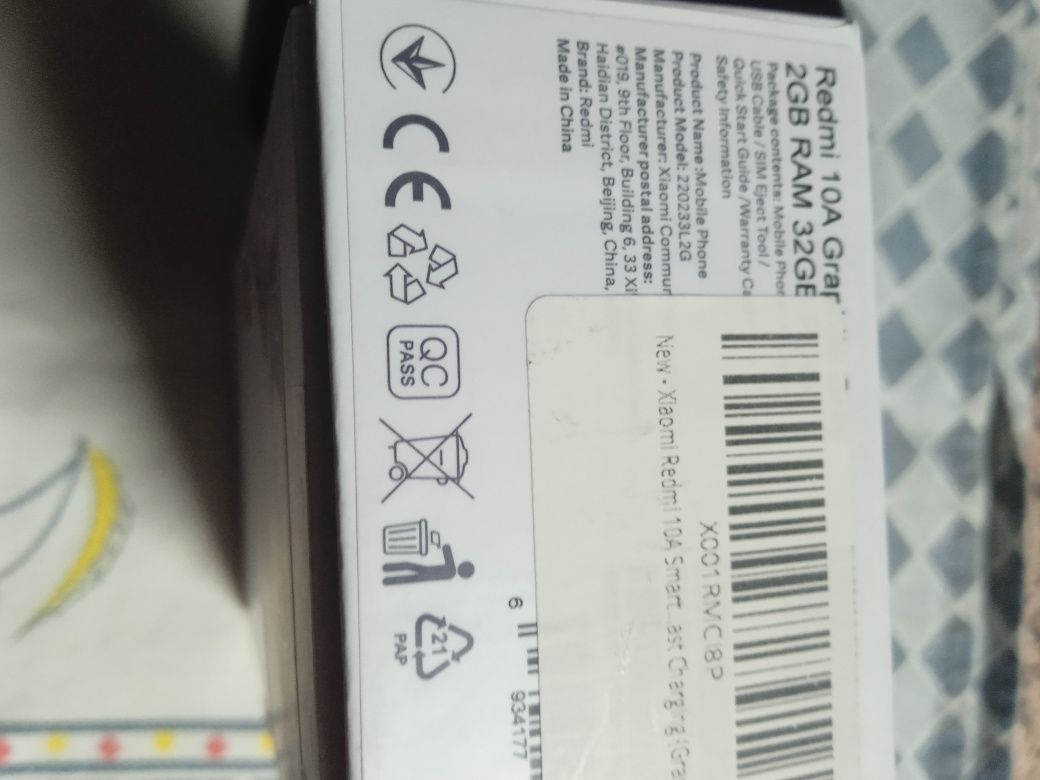 Redmi 10 A "Novo"