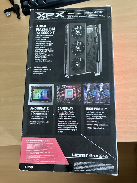 Placa Gráfica AMD Radeon RX 6600 XT Black 8GB GDDR6