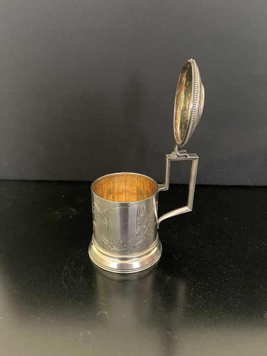 Porta-copo em prata, Rússia, fim do século XIX