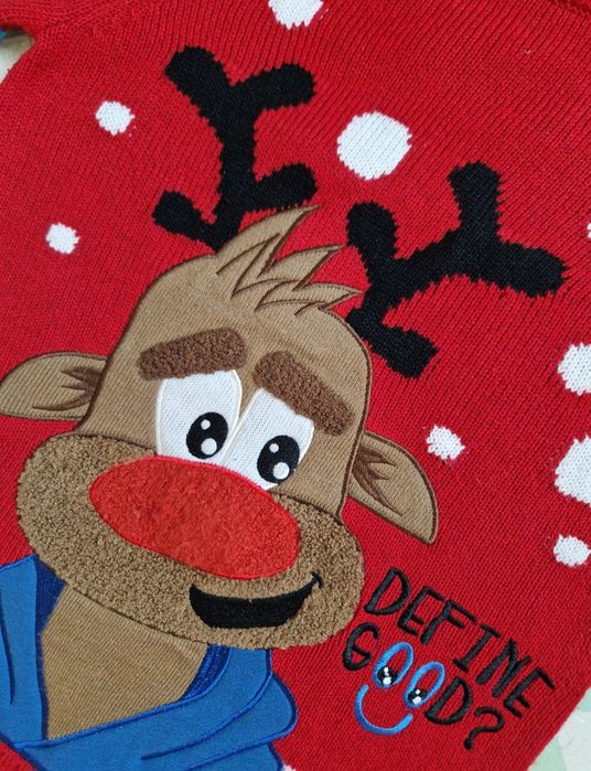 Новорічний Різдвяний светр Fred&Flo хлопчик 9-10 р світшот батнік худі