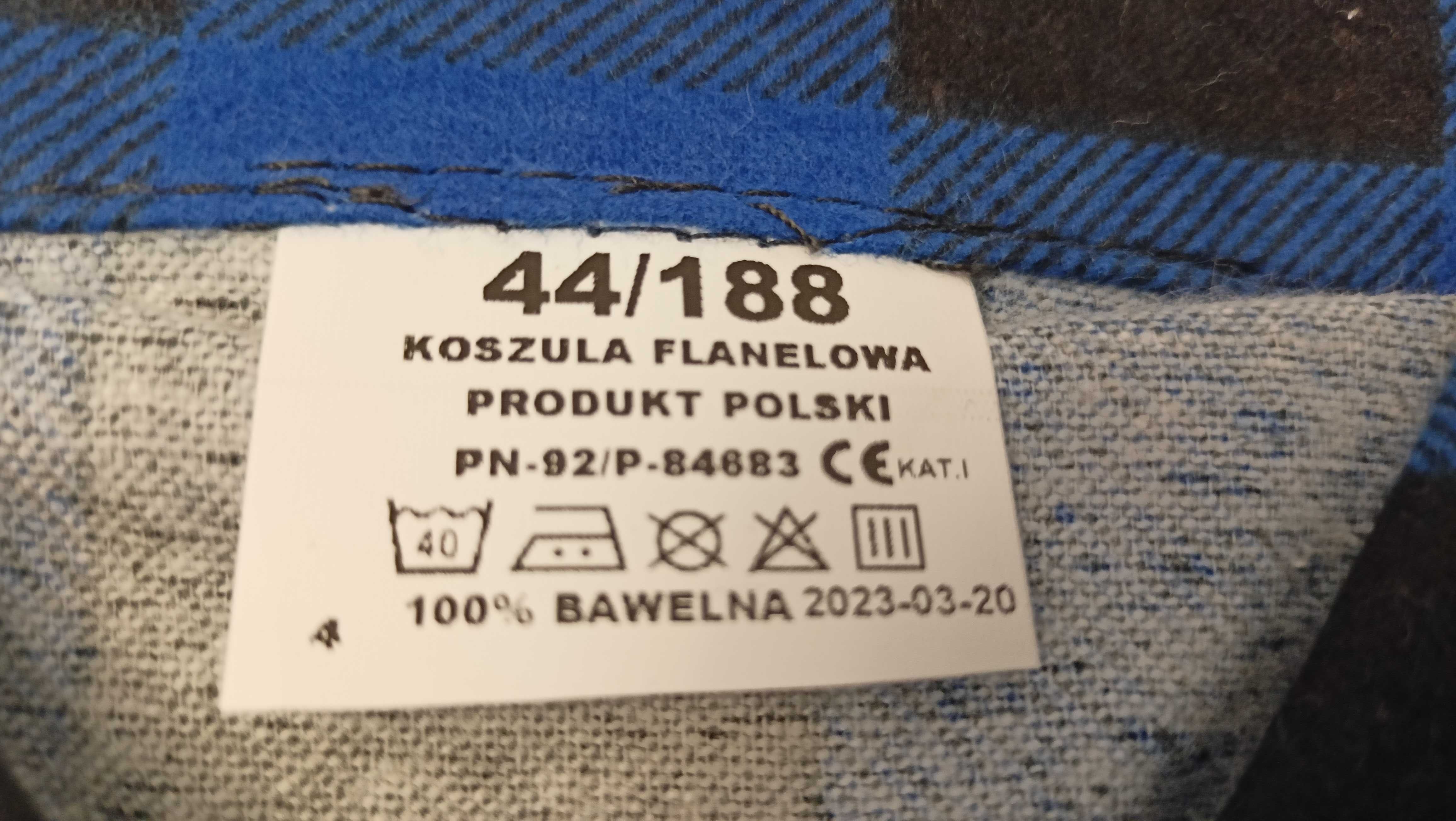 Koszule robocze nowe 54, 56, flanela- bawełna, Polska