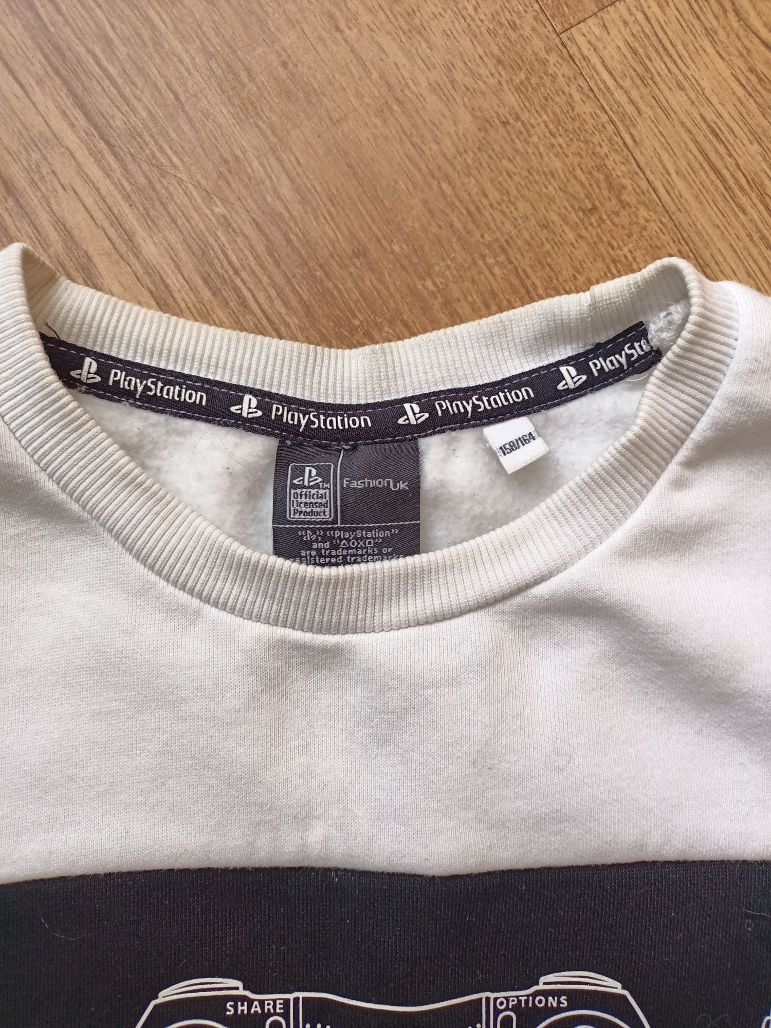 152 158 H&M Bluza dresowa biała playStation PS4 PS5