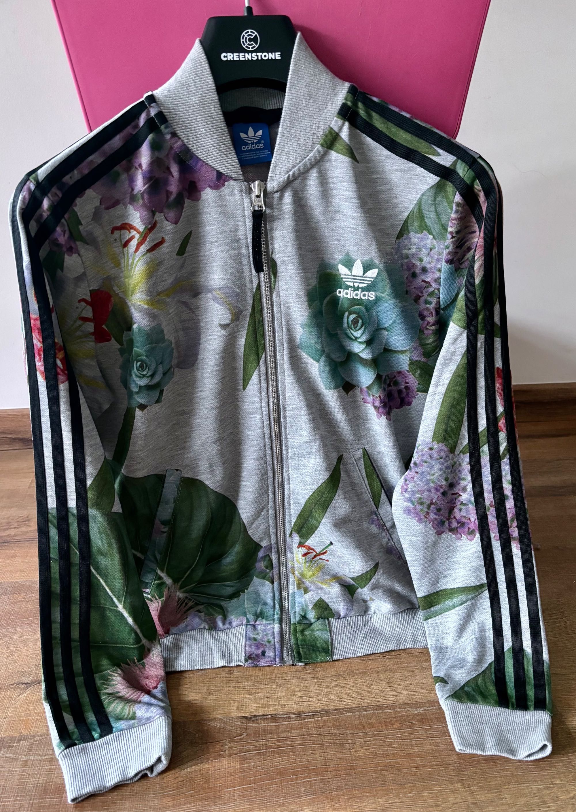 ADIDAS bluza damska 3-STRIPES Trefoil AJ8882 TRAIN FLORAL  34 36