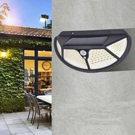 Nowa lampa solarna 102 led z czujnikiem ruchu i zmierzchu