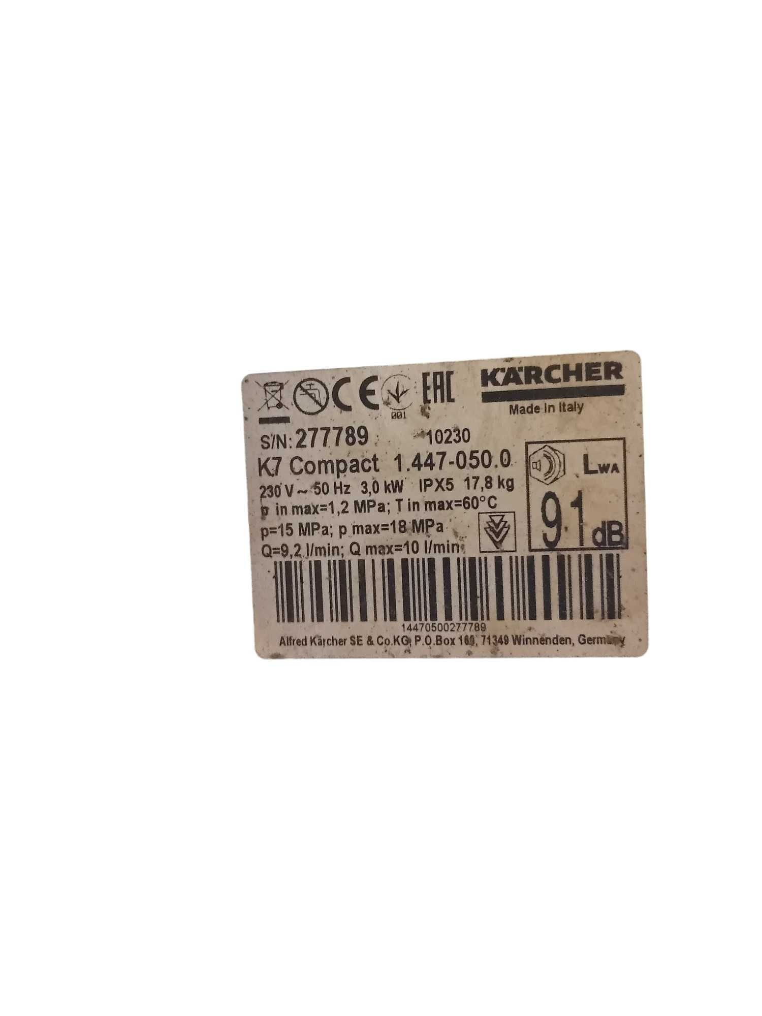 Myjka ciśnieniowa Kärcher 145 bar 2100 W