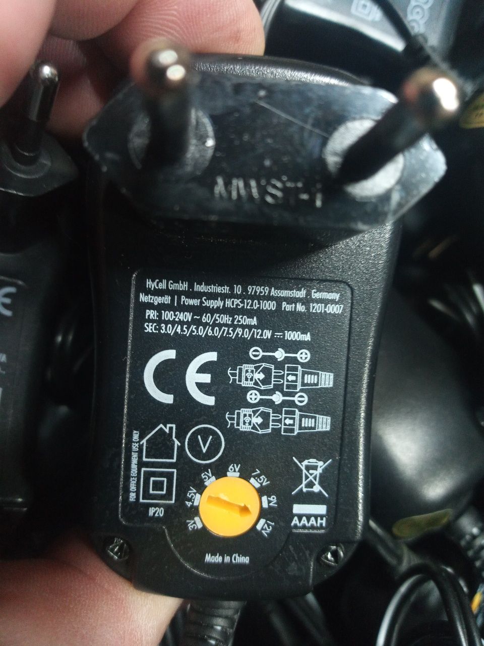 Мультивольтовий 3V 4.5V 5V 6V 7.5V 9V 12V блок живлення оригінал