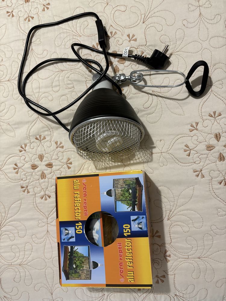 Vendo suporte e lampada uvb