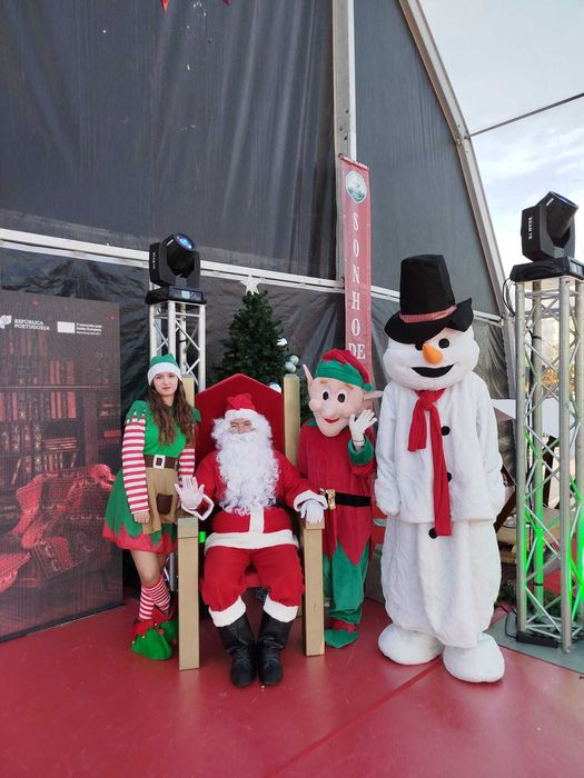 ANIMAÇÃO DE NATAL|MASCOTES |CASA & PAI NATAL |CADEIRÃO|CANHÃO DE NEVE