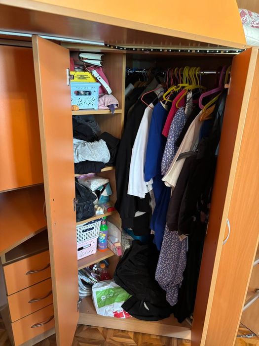 Дитяче ліжко горище 3 в 1 , шафа , стіл