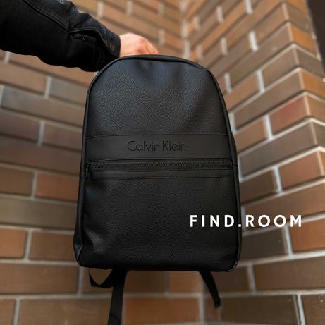 Стильный кожаный рюкзак Calvin Klein, городской модный портфель! ЖМИ!