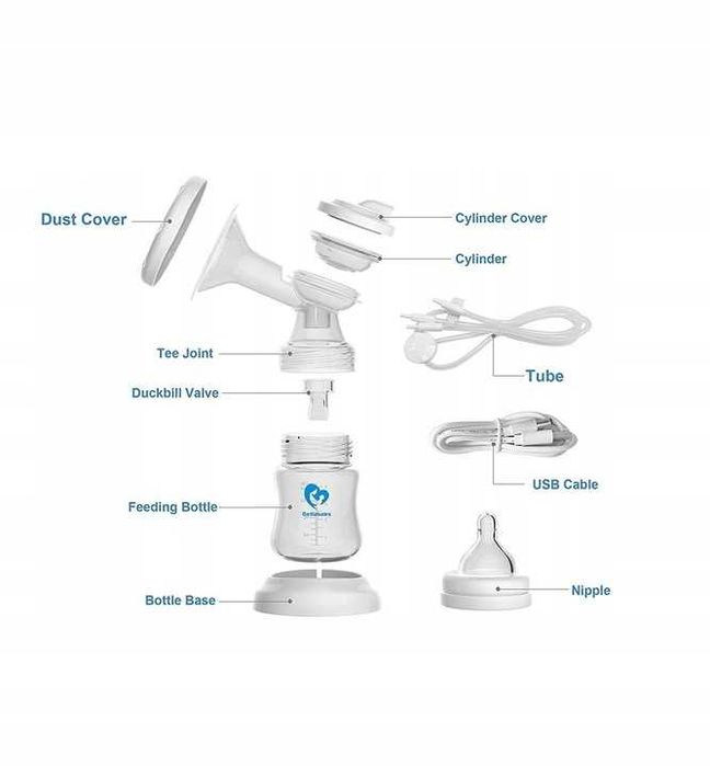 Bellababy przenośny Elektryczny Podwójny laktator z ekranem LCD 7342