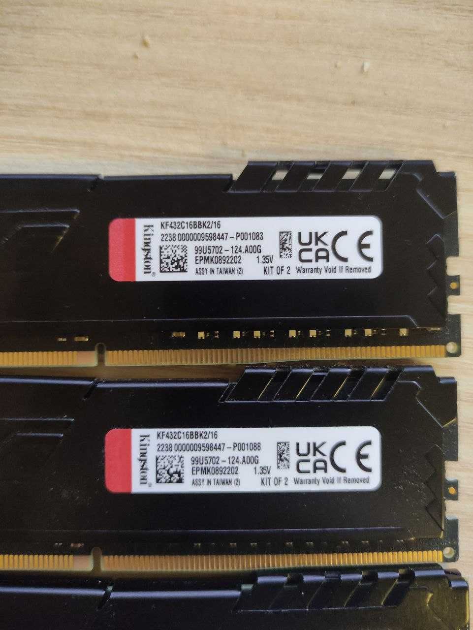 ОЗУ Kingston DDR4 32GB (4x8GB) 3200Mhz FURY