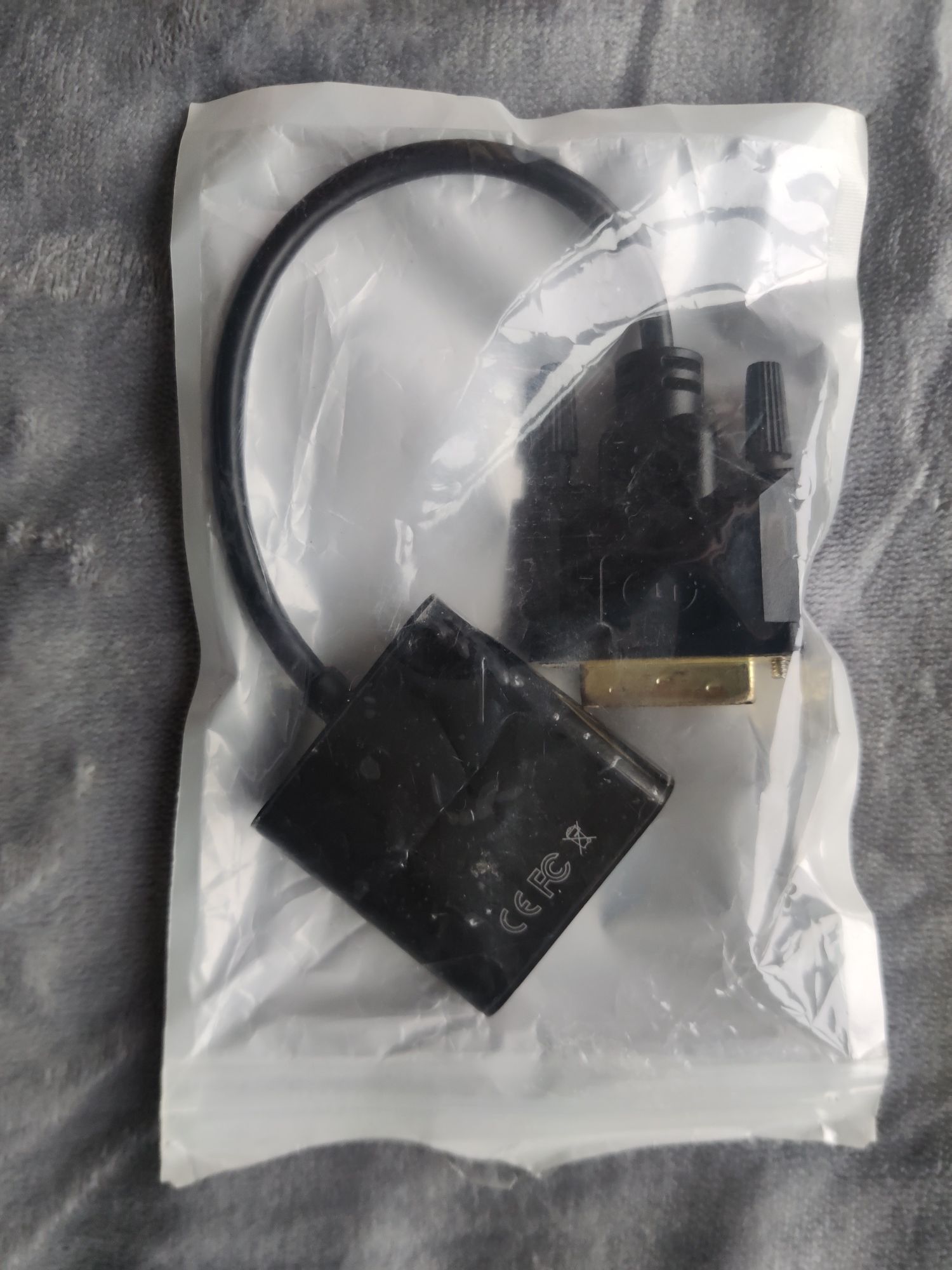 Переходник CableHQ DVI to VGA,длина 10 см