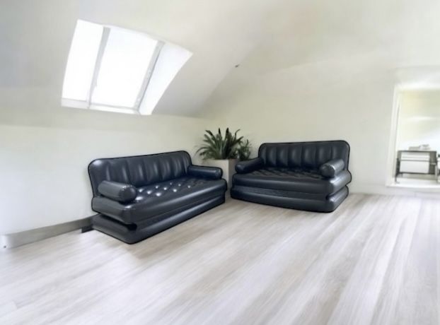 Materac dmuchany na kemping dwuosobowy solidny sofa rozkładana łóżko