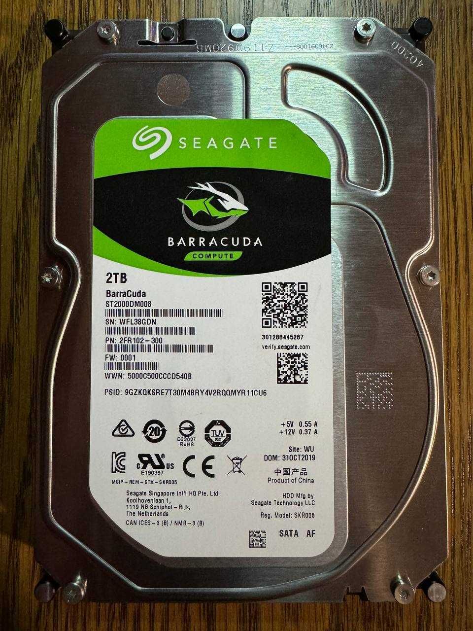 Жорсткий диск Seagate BarraCuda 2TB 7200rpm ST2000DM008 3.5 SATA III