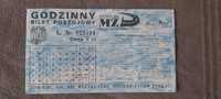 Bilet postojowy godzinny MZD Toruń z 30 lipca 1998 roku