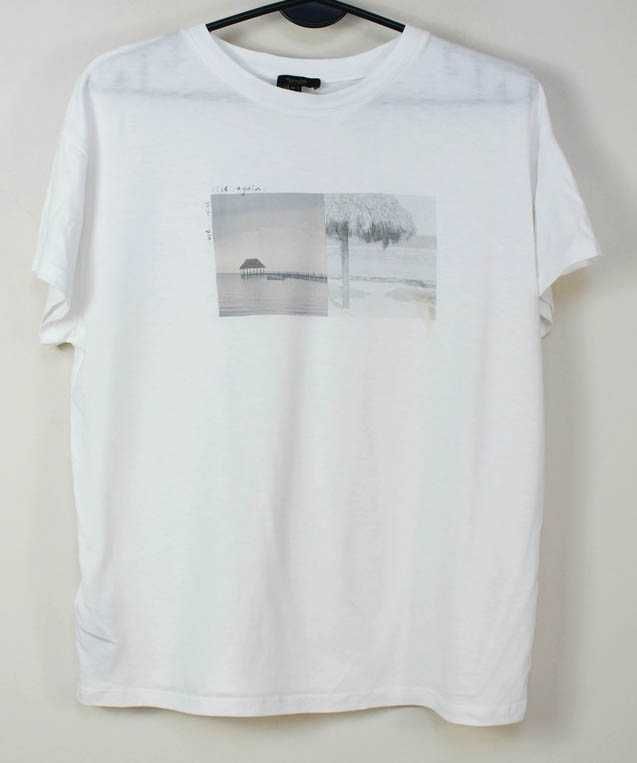 Massimo Dutti t-shirt aplikacja S