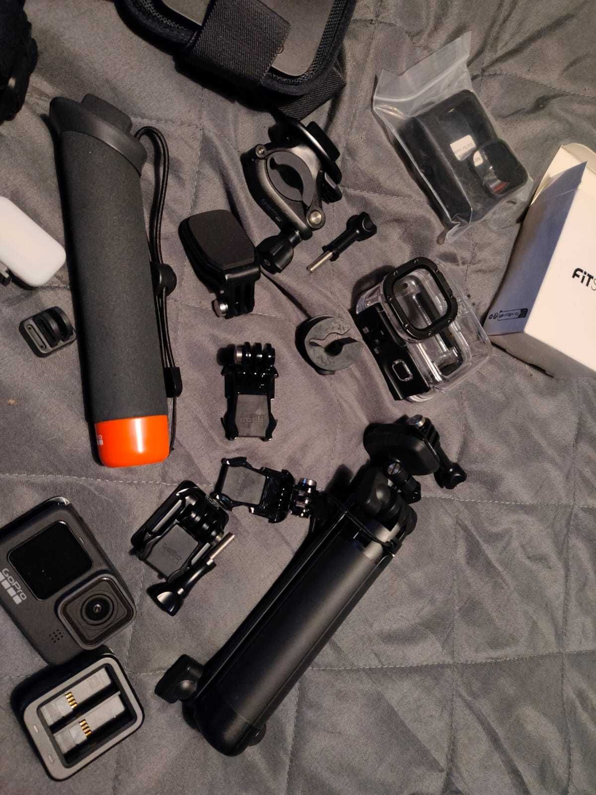 Duży Zestaw GoPro Hero9 Black Jak NOWY