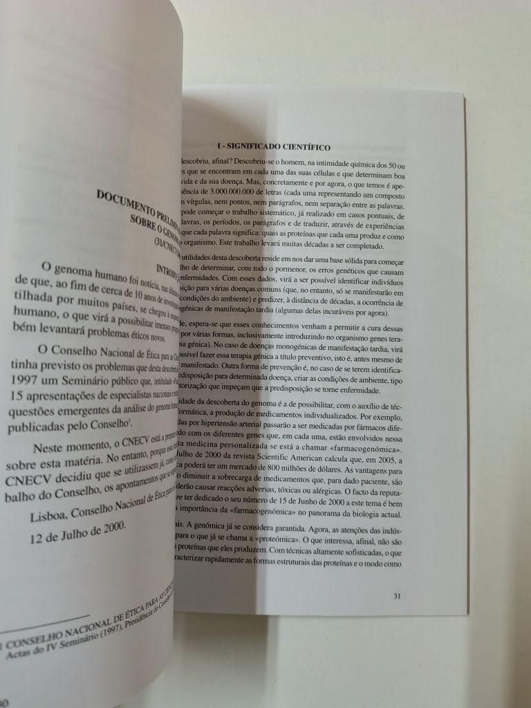 Conselho Nacional de ética para as ciências da vida - Vol. VII

Vol VI