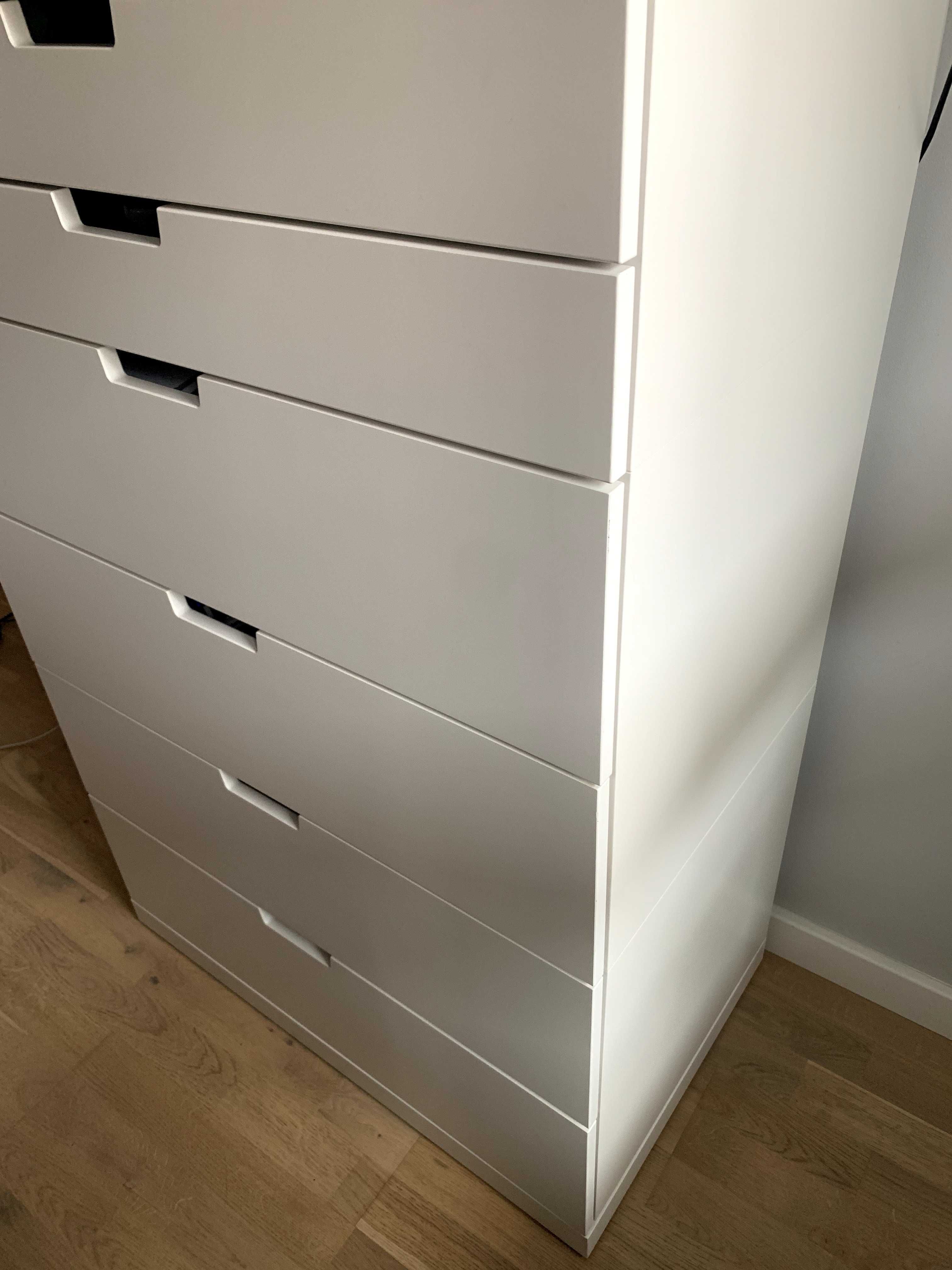 Ikea Kallax komoda biała 6 szuflad duża pojemna zadbana