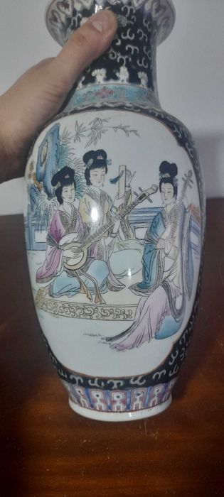 Jarras chineses pintadas a mao