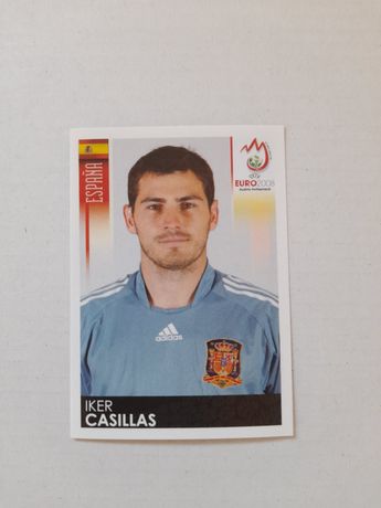 Cromo da lenda Iker Casilhas do Euro 2008