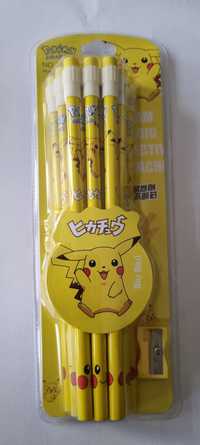 Zestaw ołówków Pokemon Pikachu z gumką 12 sztuk. świetna jakość