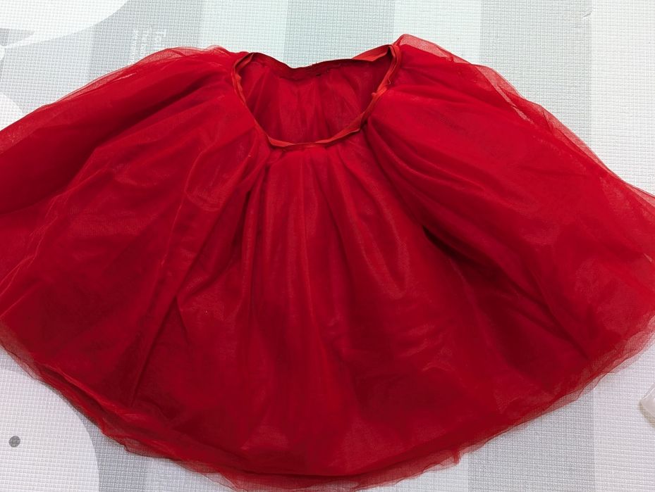 Спідниця юбка червона зелена фатінова доросла свято фотосесія 52 см