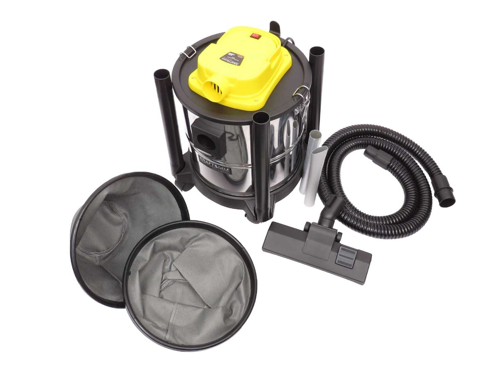 KRAFT&DELE Odkurzacz Przemysłowy Popiołu Kominka Gruzu 1650w KD489