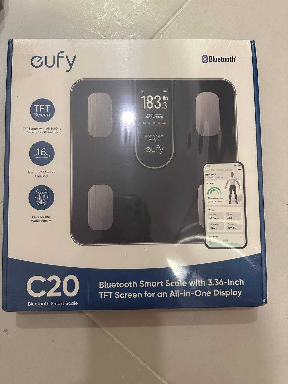 Розумні ваги Eufy Smart Scale C20 Нові!