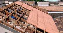 Construção e coberturas de telhados