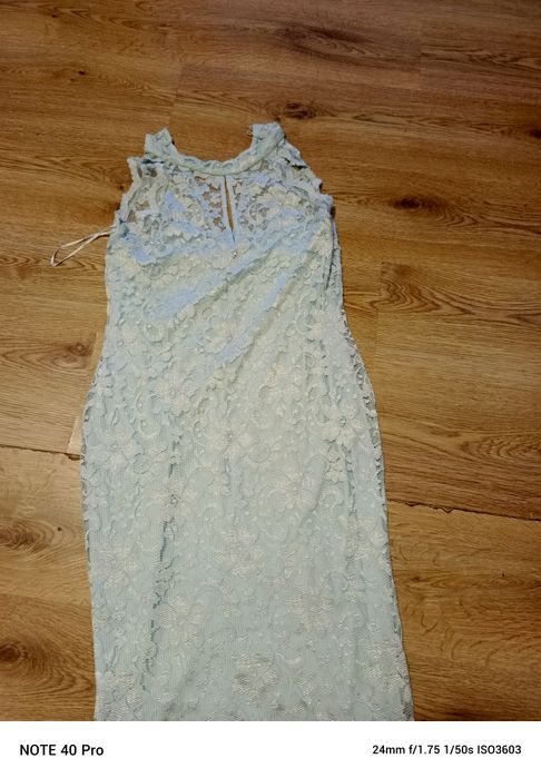 sukienka błękit koronkowa damska  16