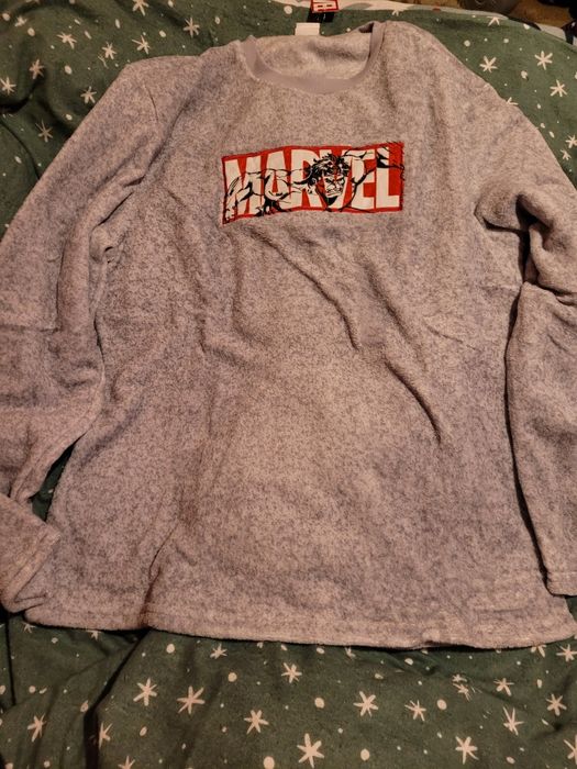 Piżama Męska Ciepła Marvel XL z licencją nowa