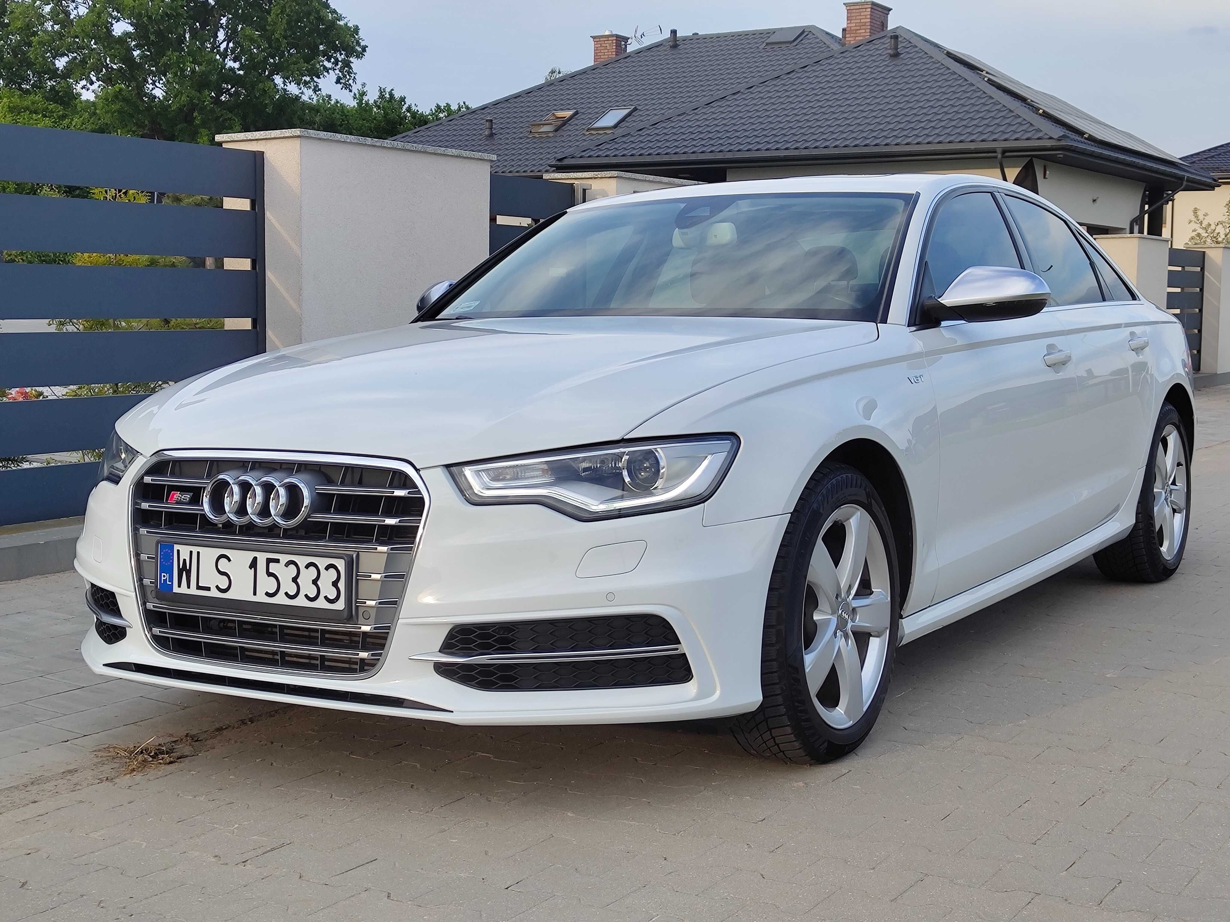 Audi A6 w pakiecie zewnętrznym S6, 3.0 TDI | 2014 | Biała Perła.