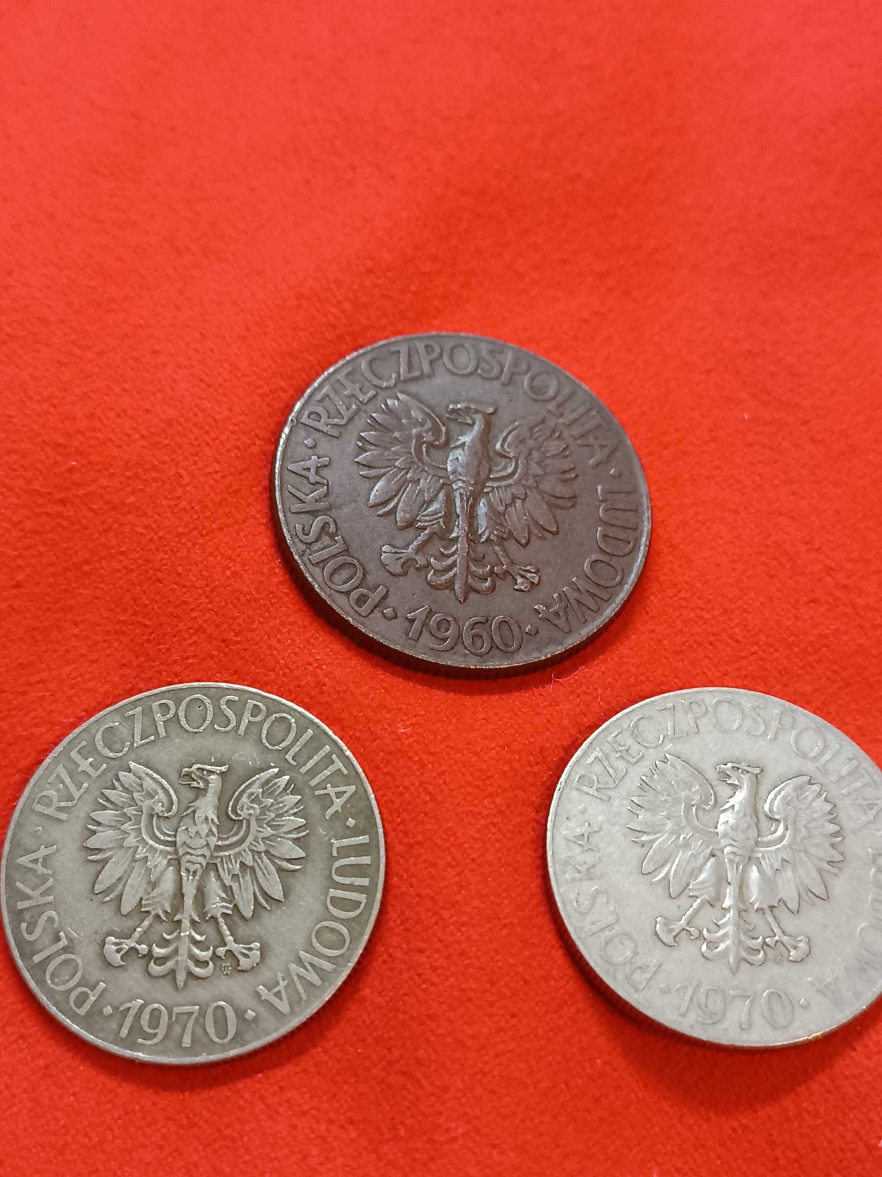 Zestaw 3 monet Kościuszko PRL 1960/70