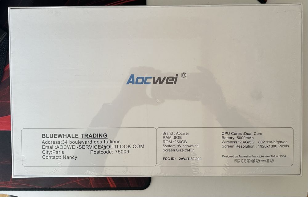 Aocwei A5 Laptop 6GB 256 SSD