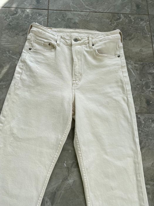 Джинси С-ка S 36/26 розмір мом бежеві молочні Slim Fit скіні жіночі