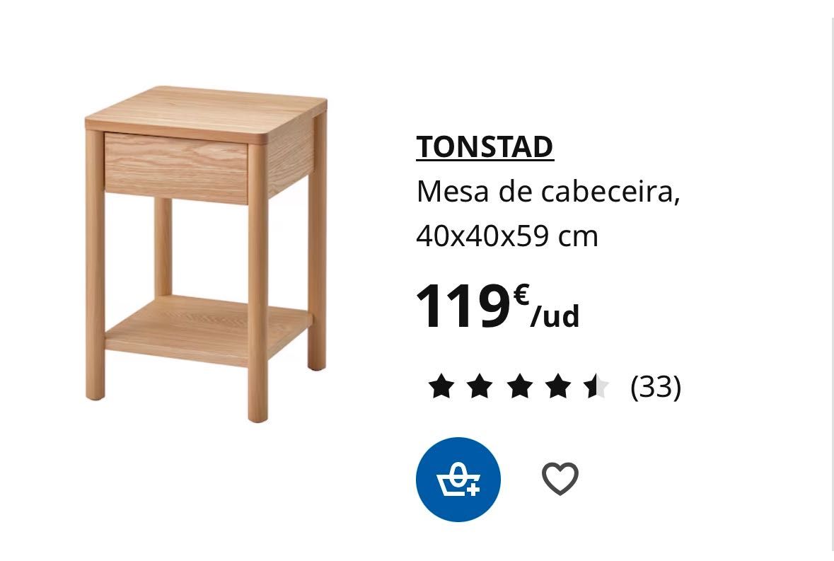Mesa de cabeceira ou de apoio