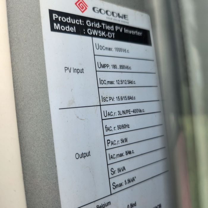 Falownik goodwe gw5k-dt 2 letni