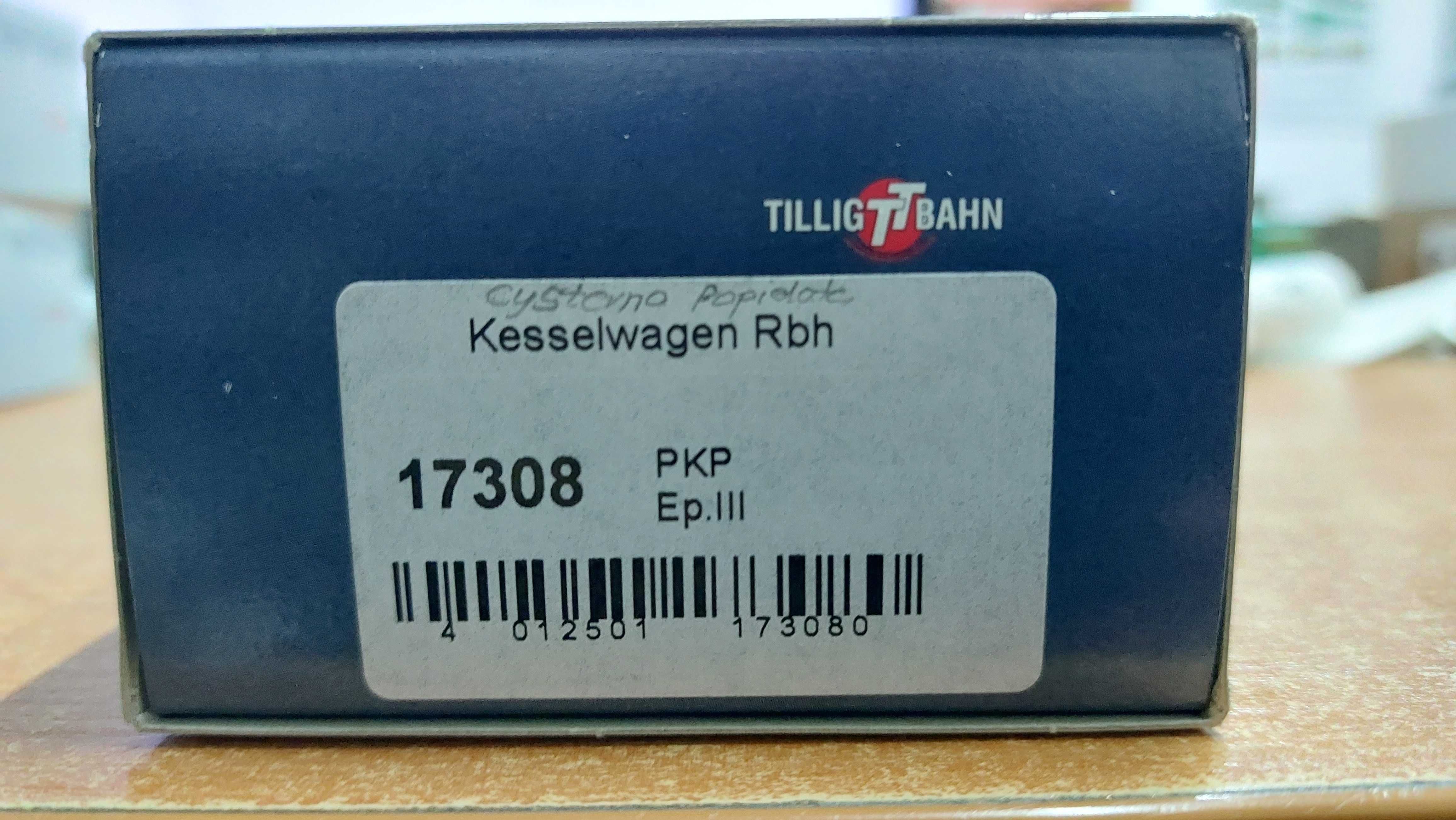 Wagon cysterna Rbh z benzyną, ep III, Tillig 17308 skala TT