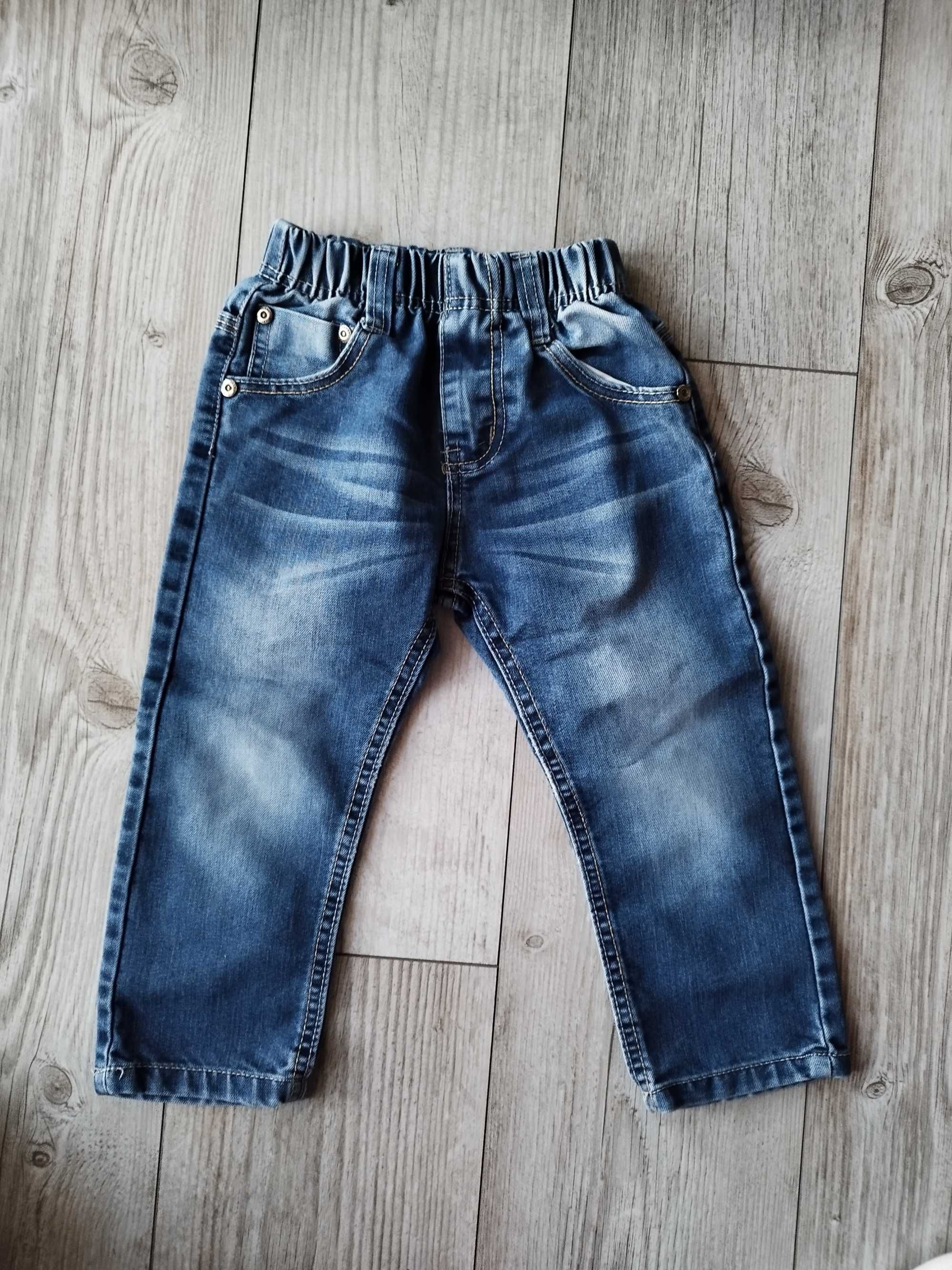 Jeansy 92cm, spodnie jeansowe dla chłopca