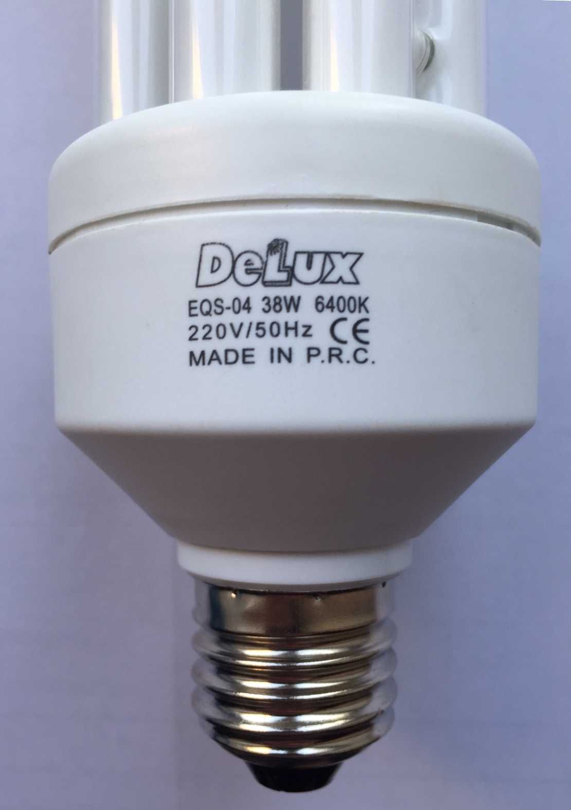 Лампа люминесцентная энергосберегающая Delux 38Вт