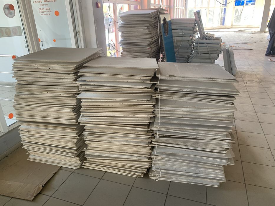 Карты армстронг, гипсокартон, направляющие, окна двери