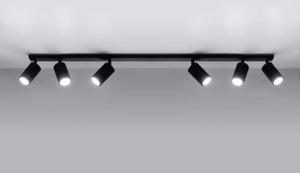 Nowoczesna lampa sufitowa na szynie szyna spot oprawa halogenowa