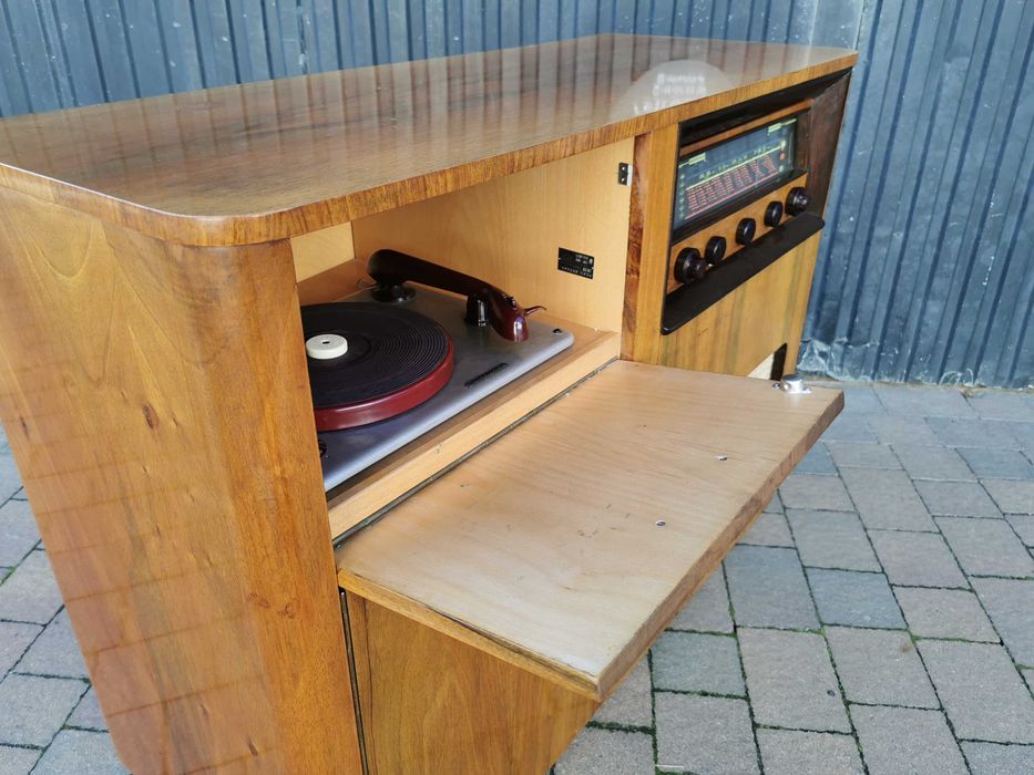 Radio- gramofon SUPRAPHON LE57, Czechosłowacja '50, Prl, RETRO