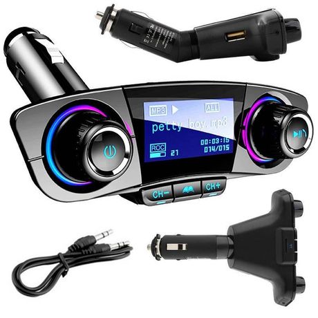 Transmiter FM z Bluetooth 5.0 AUX SD 2x USB 2.1A BT06