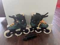 Rolki freeskate Oxelo MF900 Hardboot Urban Green. Rozmiar 37