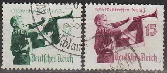 1935 - Рейх - Гитлер-югенд Mi.584-85 X_ вертикальн. _7.0 EU