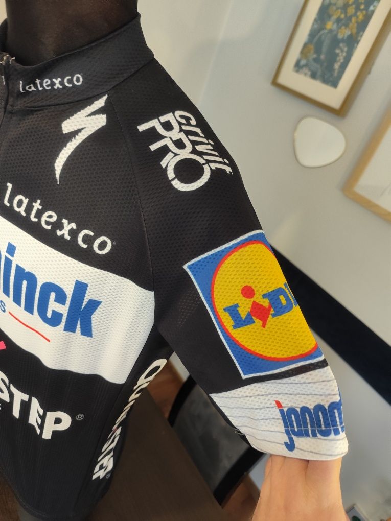Nowa koszulka kolarska Soudal Quick-Step fajna na rower rowerowa