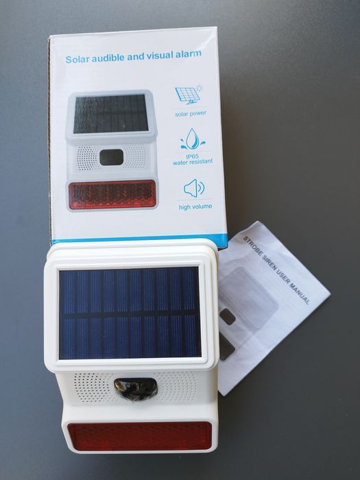 Sirene alarme solar